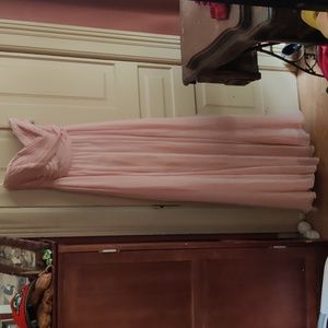 Blush bridesmaid, evening gown mother of bride long gown sz 10 NWT